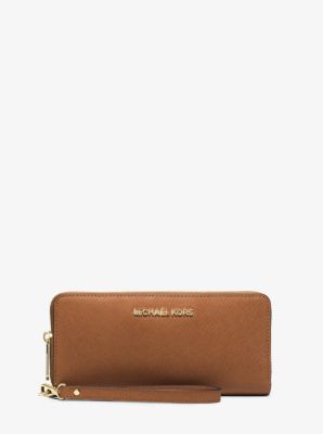 Leather Continental Wristlet