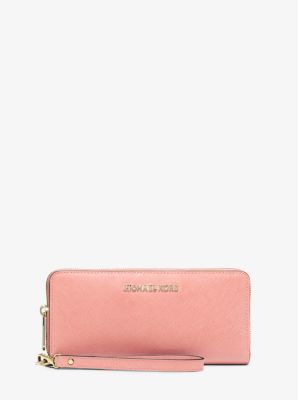 Leather Continental Wristlet | Michael Kors