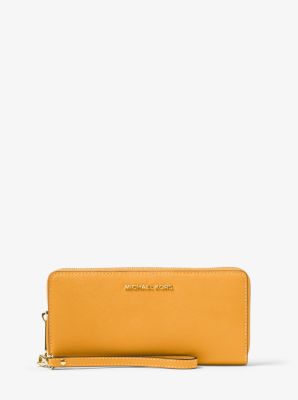 Leather continental wristlet michael kors hotsell