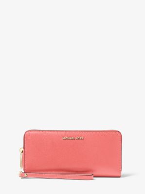 Leather Continental Wristlet | Michael Kors