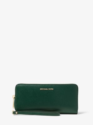 Leather Continental Wristlet Michael Kors Canada