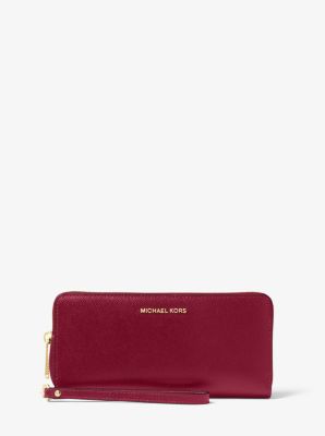 Leather Continental Wristlet | Michael Kors