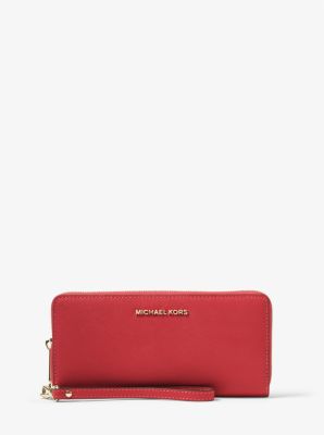 Leather Continental Wristlet | Michael Kors