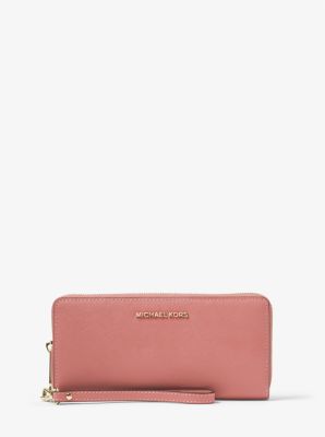 Michael kors crossgrain leather continental wristlet new arrivals