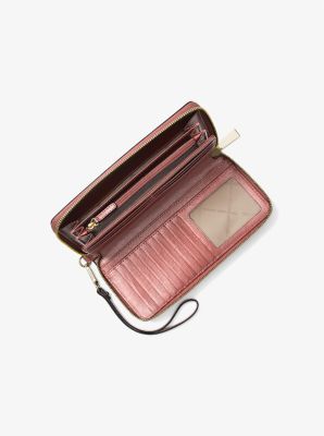 Leather Continental Wristlet