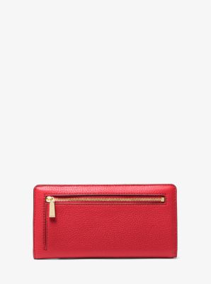 Brieftasche Bryant Large aus gekrispeltem Leder mit Druckknopfverschluss