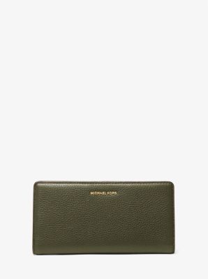 Bryant Large Pebbled Leather Snap-Front Wallet