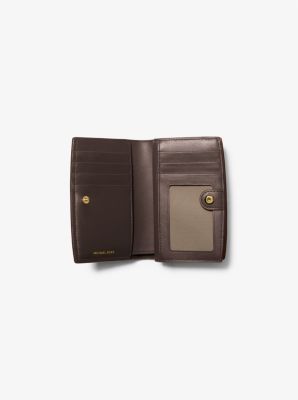 Brieftasche Bryant Medium aus gekrispeltem Leder in SCHOKOLADE | Michael Kors