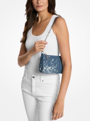 Empire Medium Splattered Denim Chain-Link Pochette image number 2