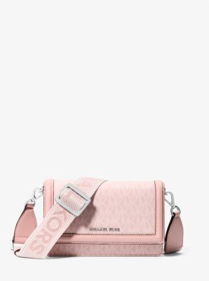 Bandolera Jet Set pequeña para teléfono tejida con estampado de logotipo exclusivo