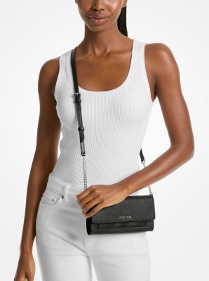 Sac à bandoulière convertible Jet Set 2-en-1 de taille moyenne en cuir Saffiano image number 3