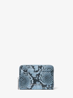 Jet Set Small Snake Embossed Leather Wallet image number 0