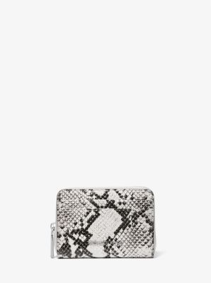 Jet Set Small Snake Embossed Leather Wallet image number 0