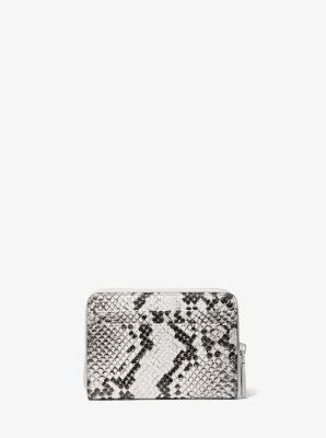 Jet Set Small Snake Embossed Leather Wallet image number 2