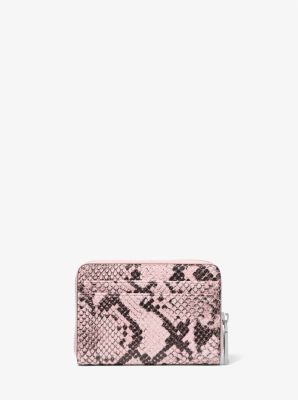 Jet Set Small Snake Embossed Leather Wallet image number 2