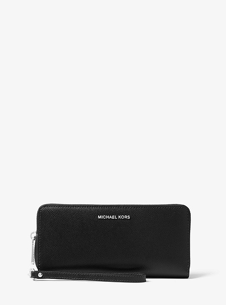 Saffiano Leather Continental Wallet - BLACK - 32S5STVE9L