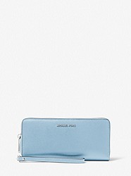 Saffiano Leather Continental Wallet - CHAMBRAY - 32S5STVE9L
