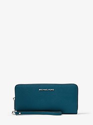 Saffiano Leather Continental Wallet - LUXE TEAL - 32S5STVE9L