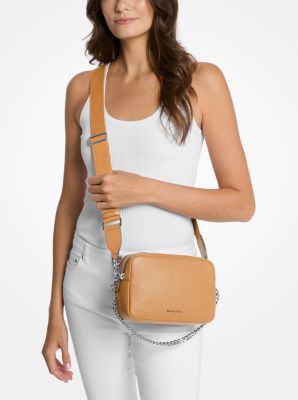 Bryant Medium Pebbled Leather Camera Crossbody Bag