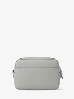 Bryant Medium Pebbled Leather Camera Crossbody Bag in QUARRY GREY | Michael Kors