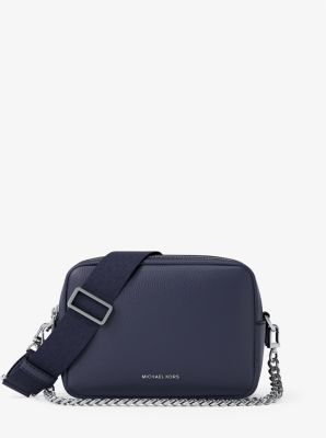 Bryant Medium Pebbled Leather Camera Crossbody Bag