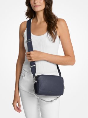 Bryant Medium Pebbled Leather Camera Crossbody Bag