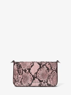 Bolso pochette Bryant pequeño convertible de piel con motivo de serpiente en relieve image number 3