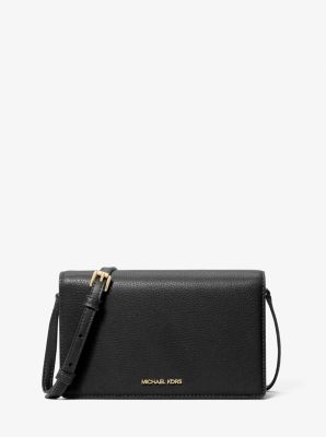 MK Umhängetasche Marlowe Medium Aus Leder - Schwarz