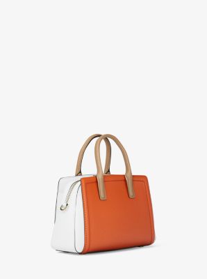 Borsa a tracolla Laila extra-small in pelle color-block