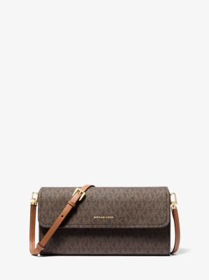 MK Smartphone-Umhängetasche Jet Set Small Mit Signature-Logomuster - Braun