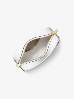 Bandolera para c&aacute;mara Jet Set peque&ntilde;a de piel in BLANCO INTENSO | Michael Kors