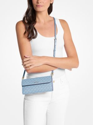 Jet Set Small Signature Logo Convertible Crossbody Bag in CHAMBRAY | Michael Kors