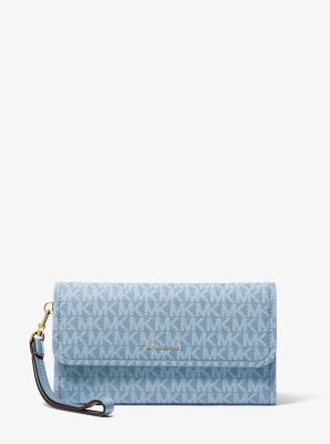 Jet Set Medium Signature Logo Convertible Wristlet in CHAMBRAY | Michael Kors