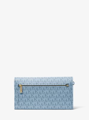 Jet Set Medium Signature Logo Convertible Wristlet in CHAMBRAY | Michael Kors