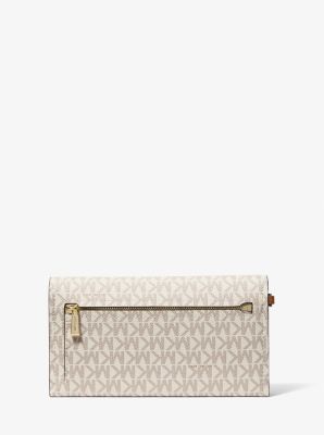 Smartphone-Handgelenktasche Jet Set Medium mit Signature-Logomuster