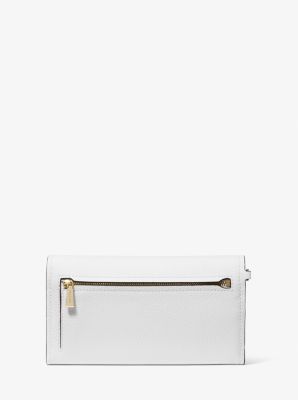 Bolso de pulsera para smartphone Jet Set mediano de piel granulada in BLANCO INTENSO | Michael Kors