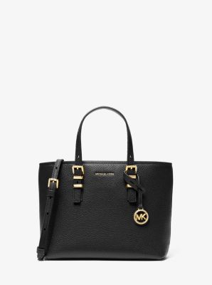 Borsa a tracolla Quinn convertibile piccola in pelle martellata