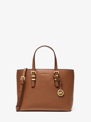 Petit sac &agrave; bandouli&egrave;re convertible Quinn en cuir grain&eacute; in VALISE | Michael Kors