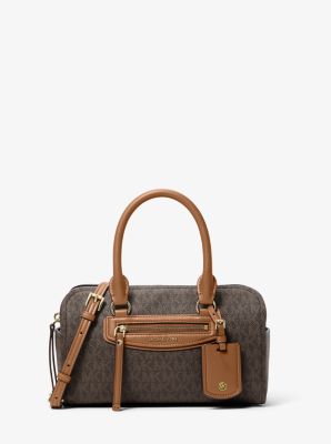 MK Bowling-Umhängetasche Jet Set Travel Extra-Small Mit Signature-Logomuster - Braun