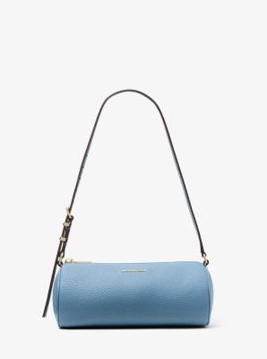 Izzy Small Pebbled Leather Barrel Pochette in CHAMBRAY | Michael Kors