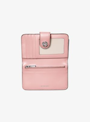 Billetera mediana de piel granulada con colgante MK Pop in ROSA AHUMADO | Michael Kors
