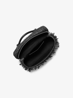 Bandolera Jana extrapeque&ntilde;a tejida a mano in NEGRO/NEGRO | Michael Kors