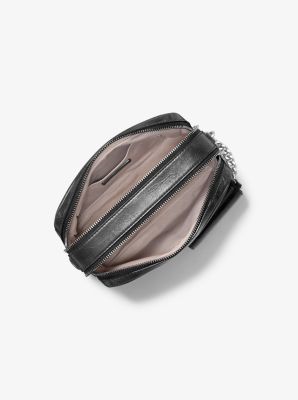 Camera bag a tracolla Bryant media in pelle con porta carte di credito in NERO | Michael Kors