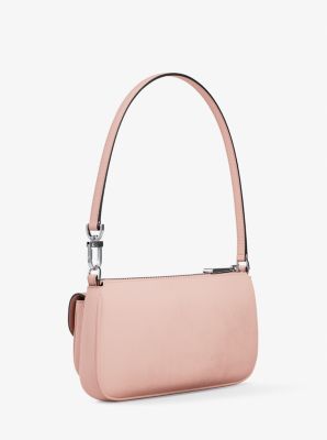 Zoe Small Nubuck Convertible Pochette in SMOKEY ROSE | Michael Kors