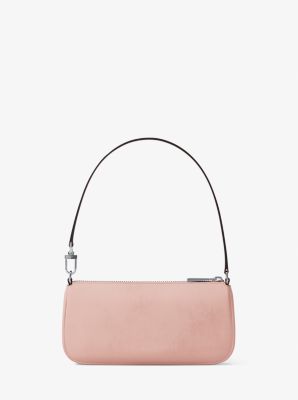 Zoe Small Nubuck Convertible Pochette in SMOKEY ROSE | Michael Kors