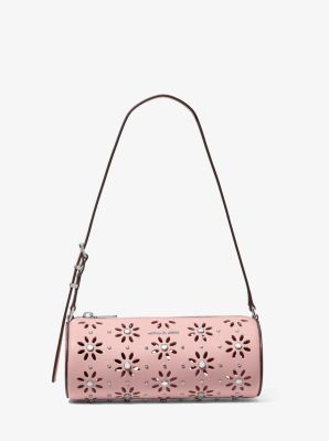 Pochette cil&iacute;ndrico Izzy peque&ntilde;o de piel granulada in ROSA AHUMADO | Michael Kors