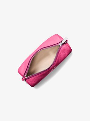 Izzy Small Pebbled Leather Barrel Pochette in RASPBERRY | Michael Kors