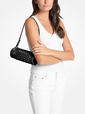 Izzy Small Crocheted Barrel Pochette