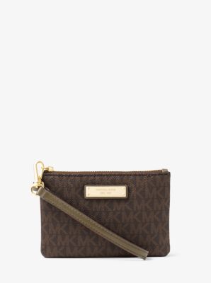 michael kors logo wristlet