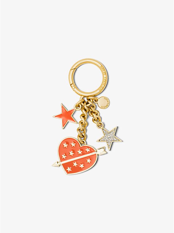 Pavé Gold-Tone Key Chain image number 0